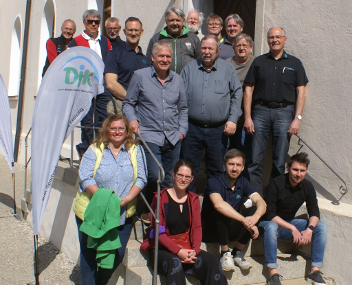 Arbeitstagung Gruppenfoto Treppe