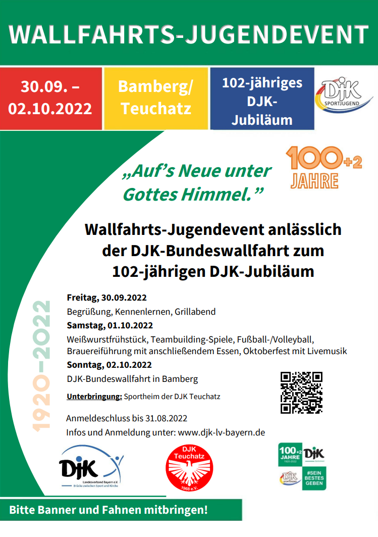 Flyer DJK Wallfahrts Jugendevent