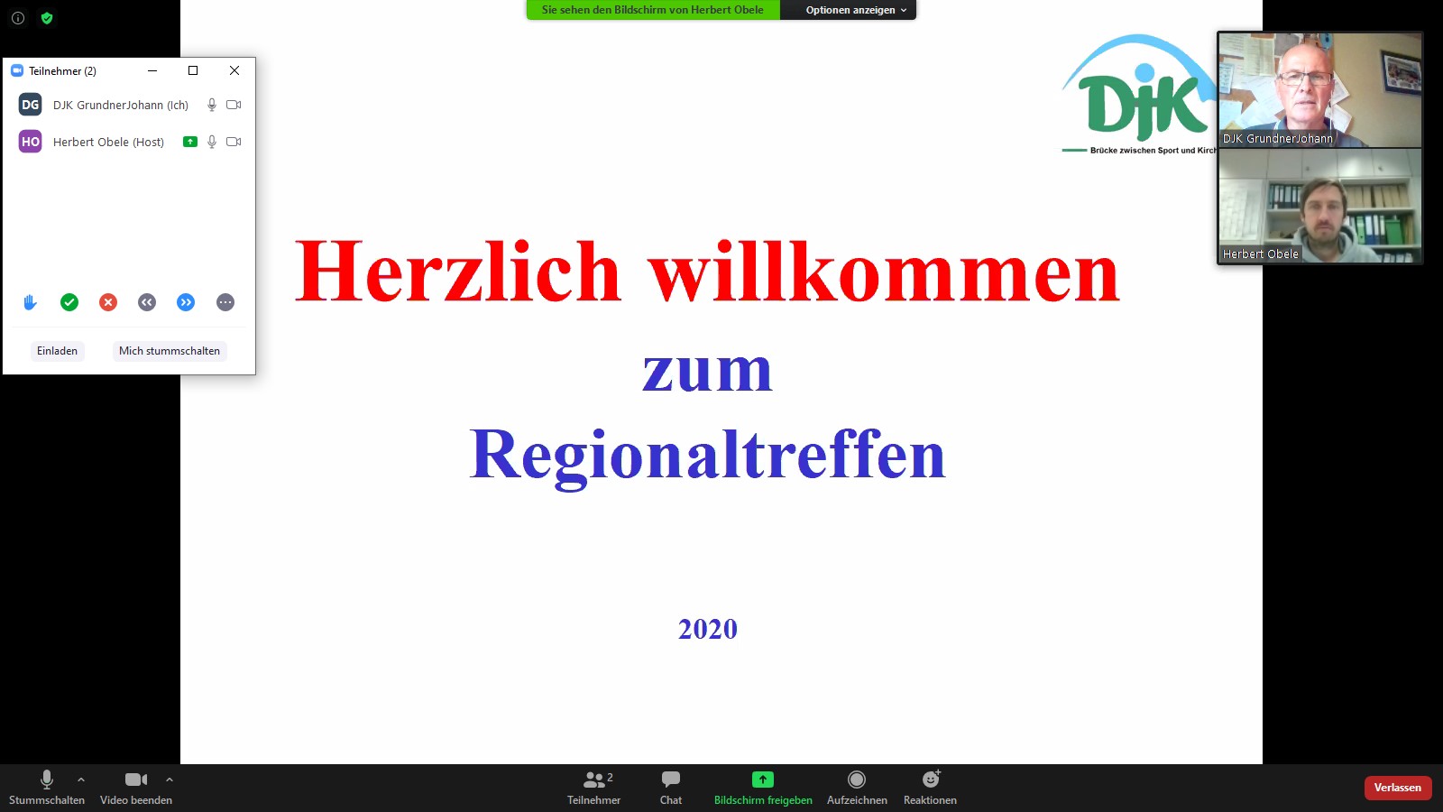 regionaltreffen online 2020